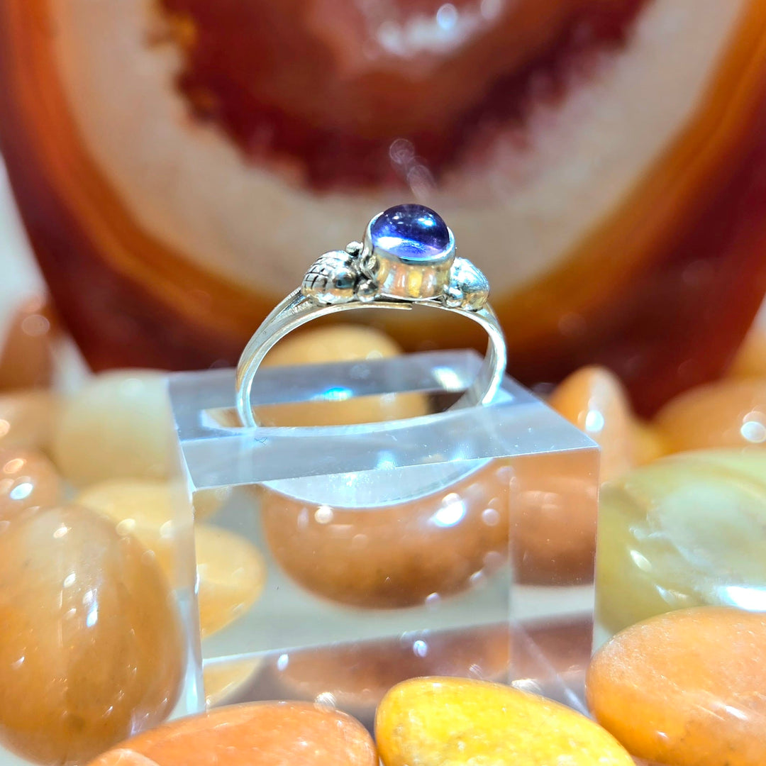 Amethyst Smooth 925 Silver Ring | The Harmony Store Ring