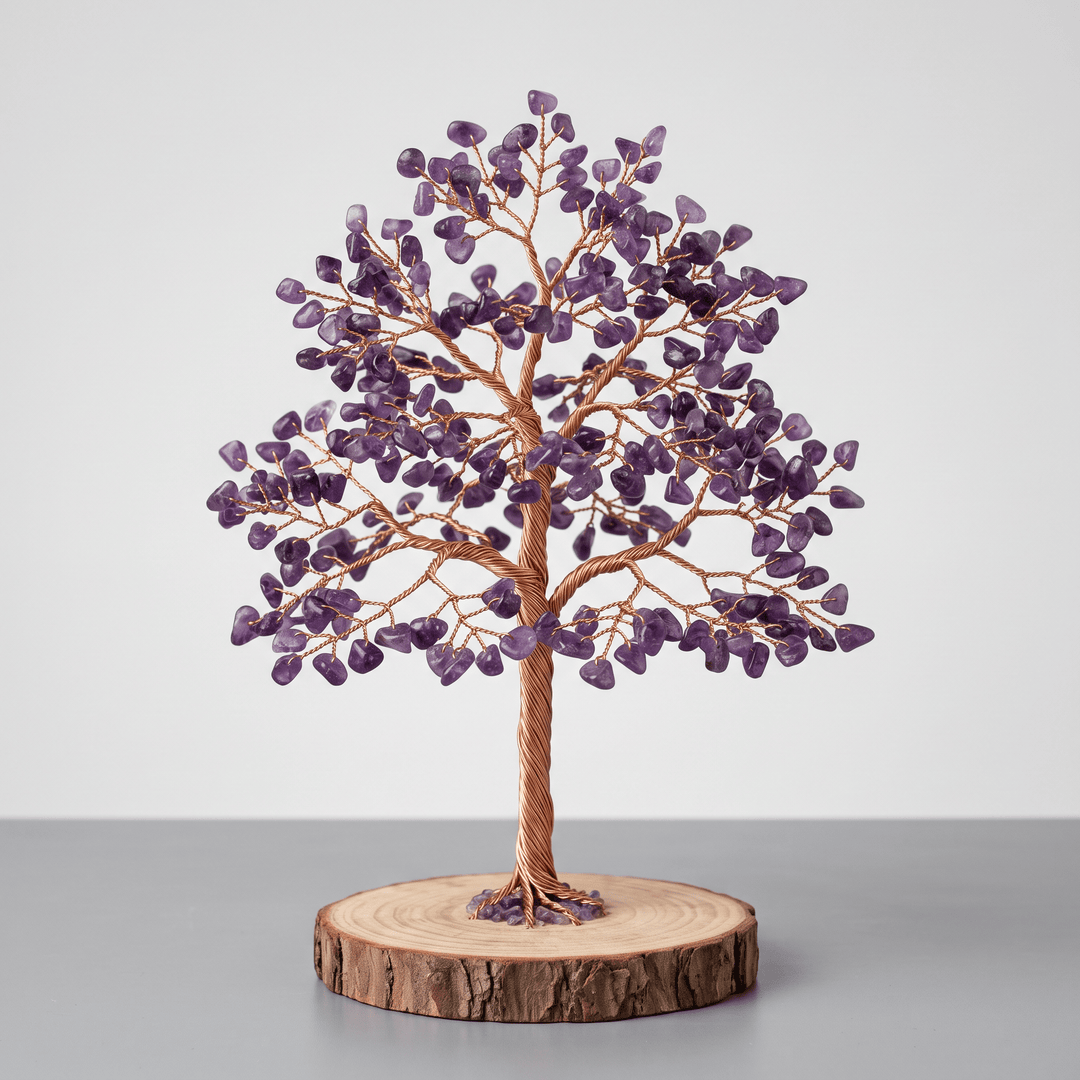 Amethyst Gemstone Tree 8" Medium | The Harmony Store Crystal Tree