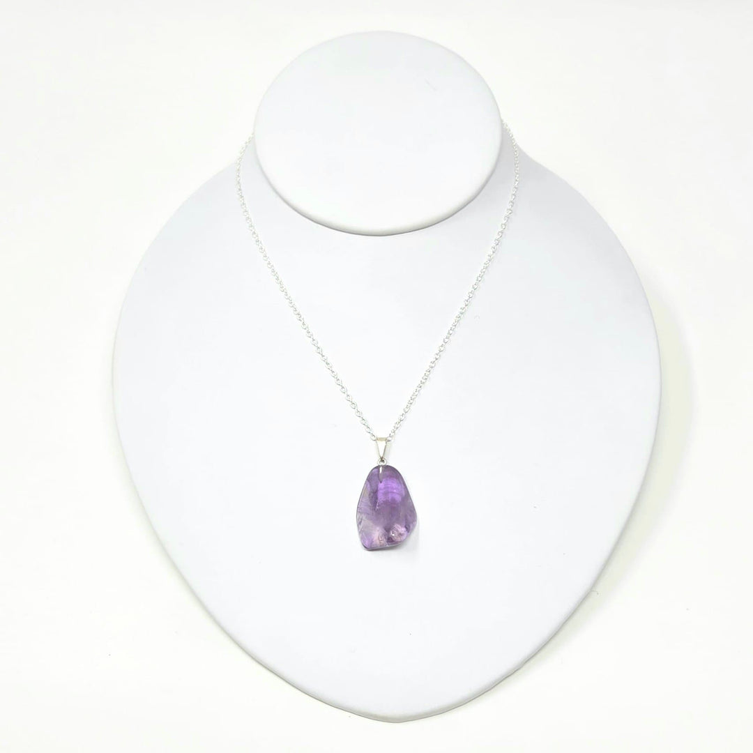 Amethyst Tumbled Pendant Brazil | The Harmony Store Tumbled Stone
