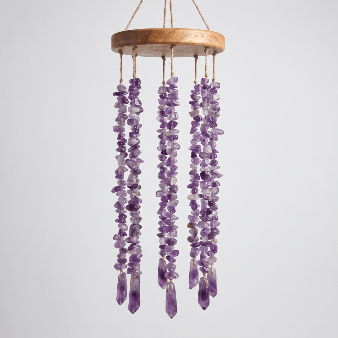 Amethyst Wind Chime 5-Piece | The Harmony Store Wind Chime
