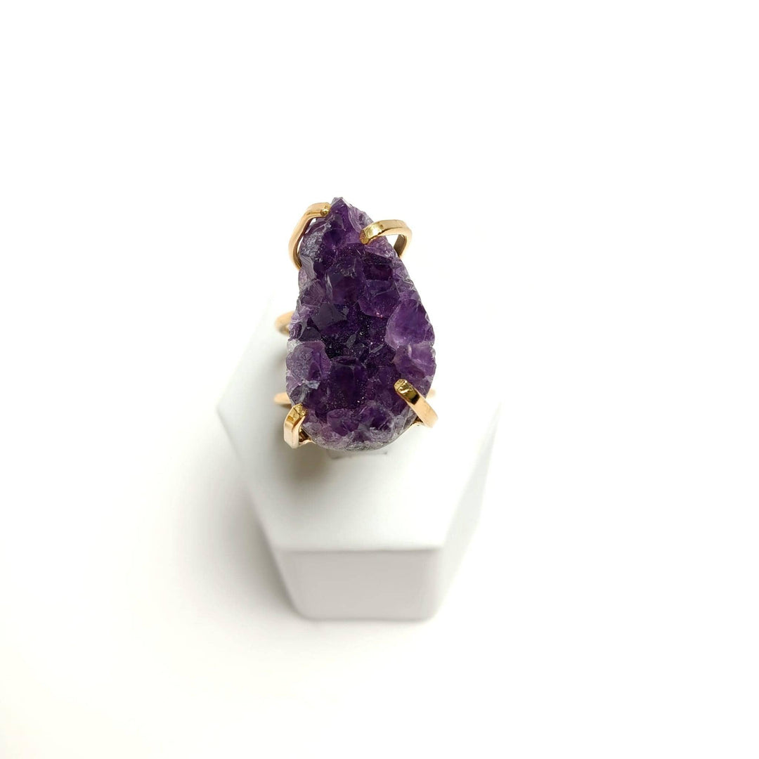 Amethyst Wire Druzy Ring | The Harmony Store Ring