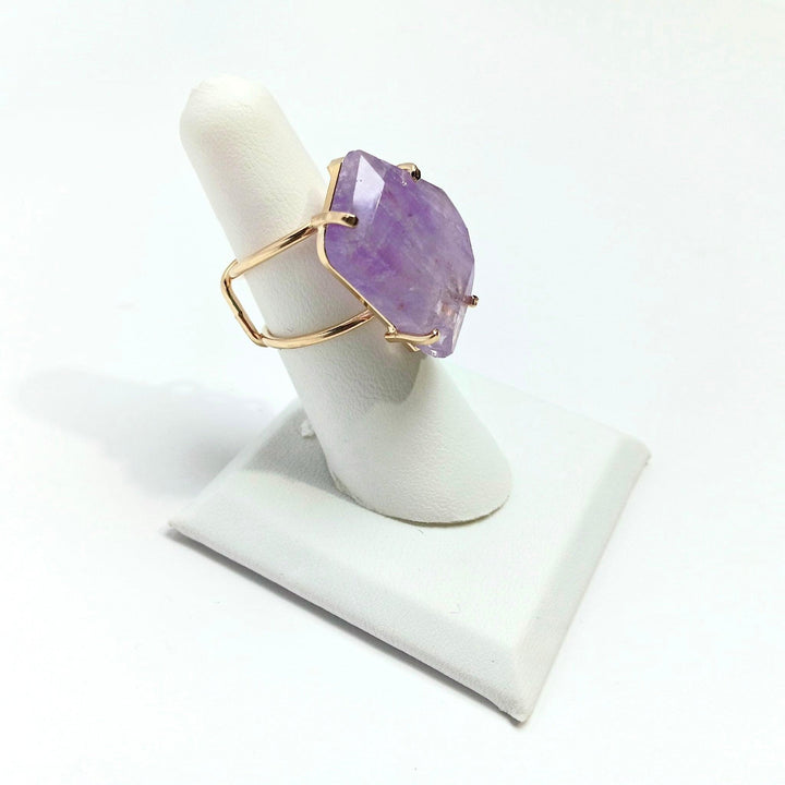 Amethyst Wire Faceted Ring | The Harmony Store Ring