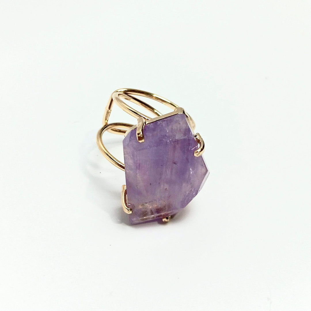 Amethyst Wire Faceted Ring | The Harmony Store Ring