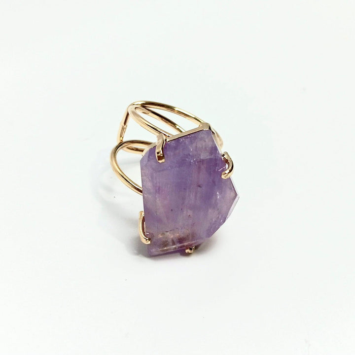 Amethyst Wire Faceted Ring | The Harmony Store Ring