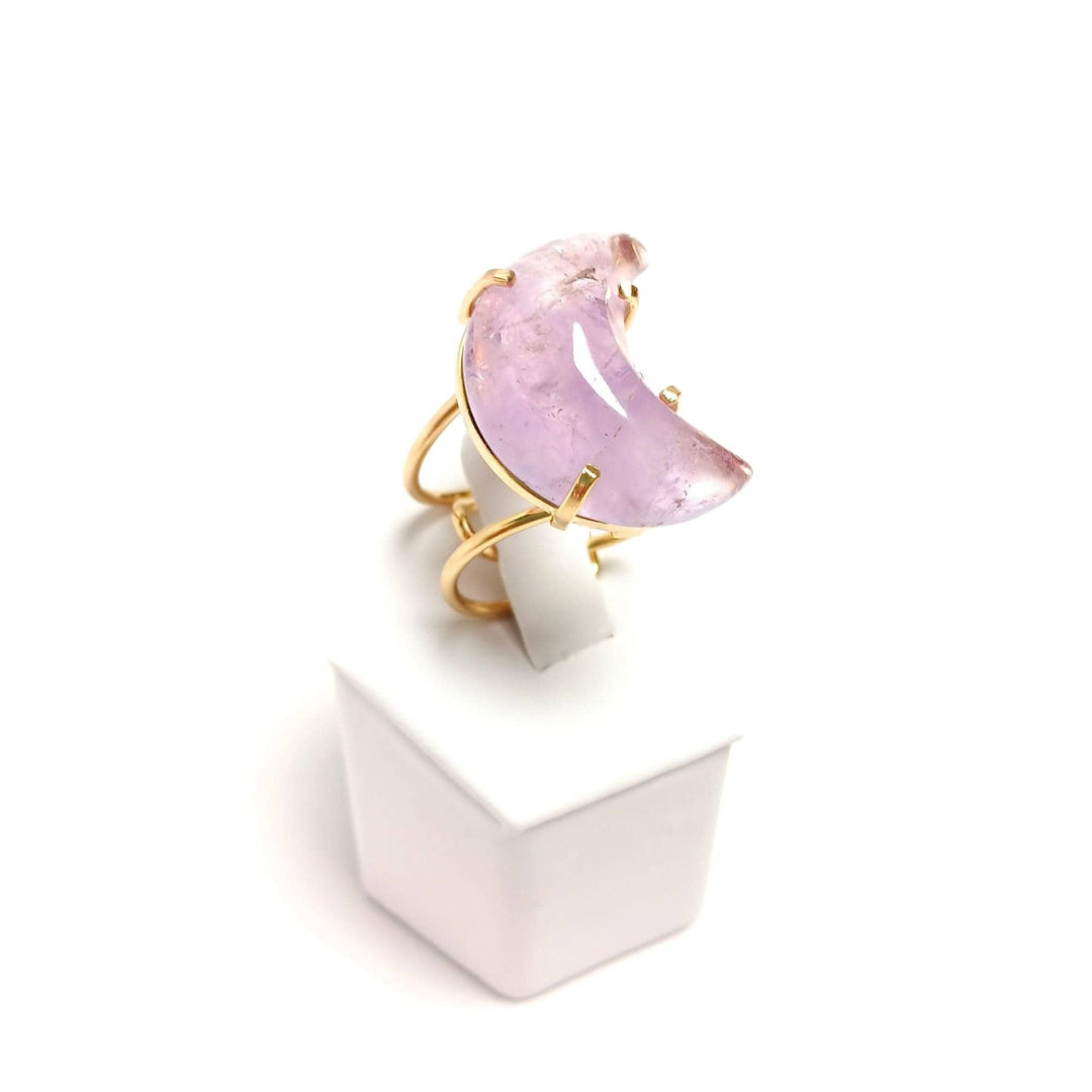 Amethyst Wire Moon Ring | The Harmony Store Ring