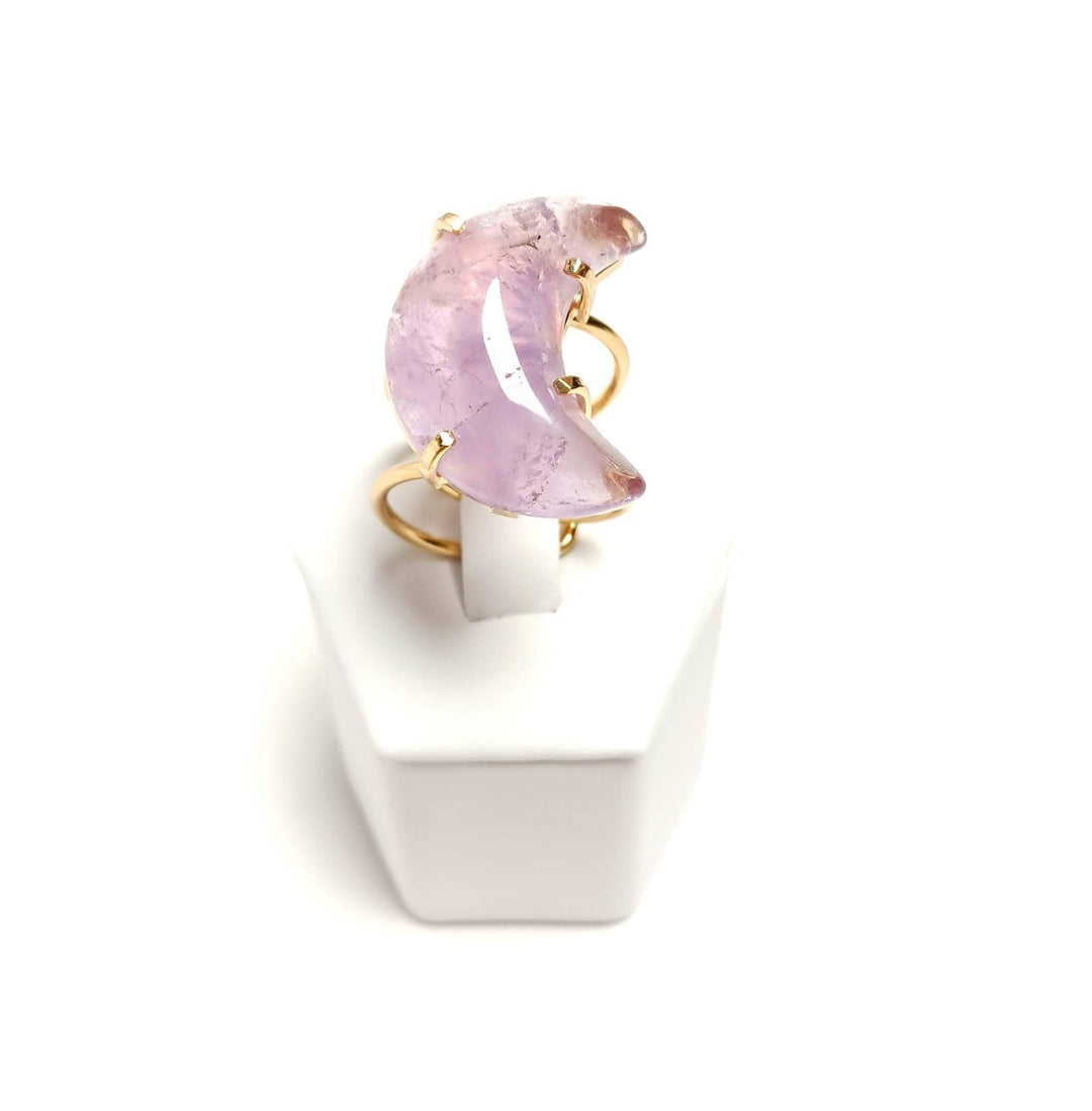 Amethyst Wire Moon Ring | The Harmony Store Ring