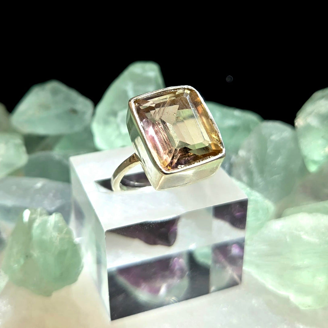 Ametrine Faceted 925 Silver Ring Large | The Harmony Store Ring