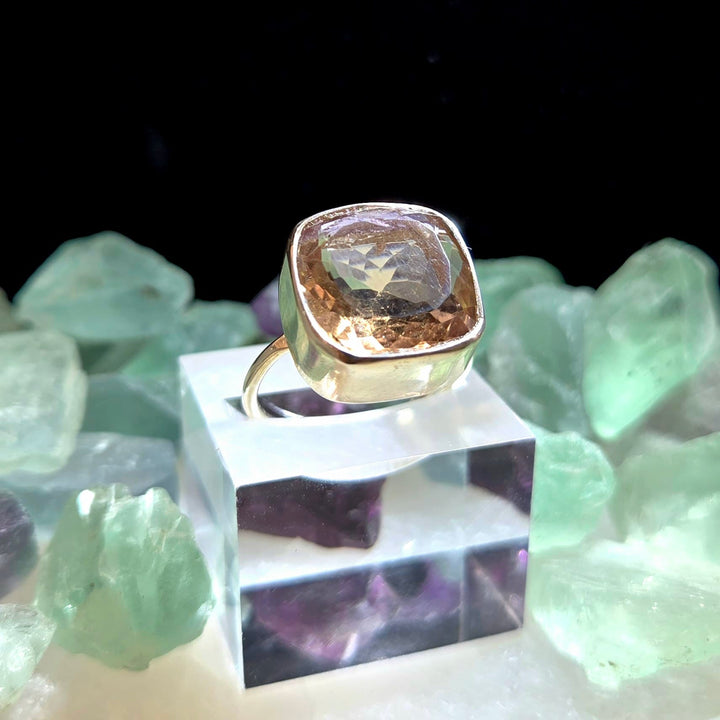 Ametrine Faceted 925 Silver Ring Large | The Harmony Store Ring