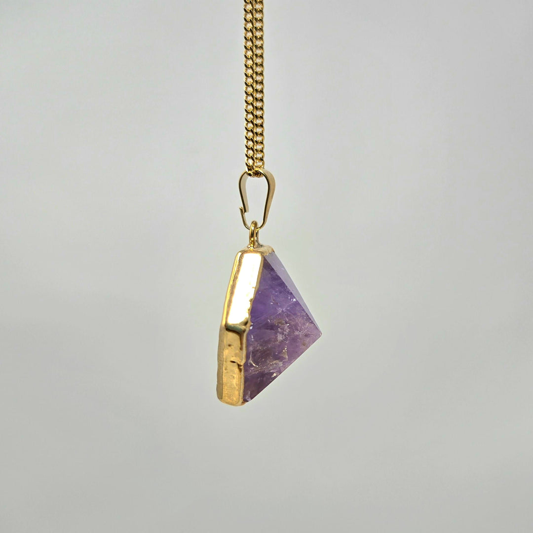 Ametrine Hexagonal Pendant Gold | The Harmony Store Pendant