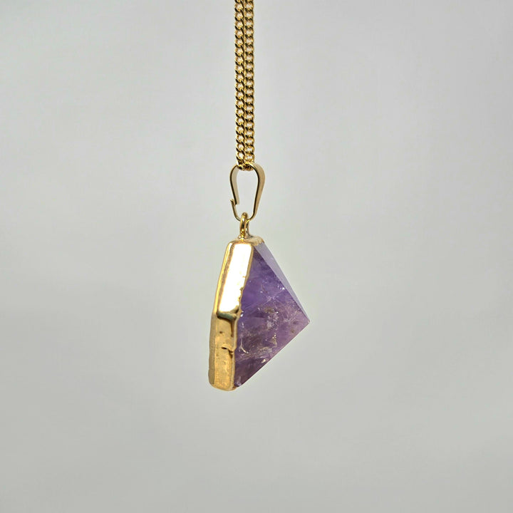 Ametrine Hexagonal Pendant Gold | The Harmony Store Pendant