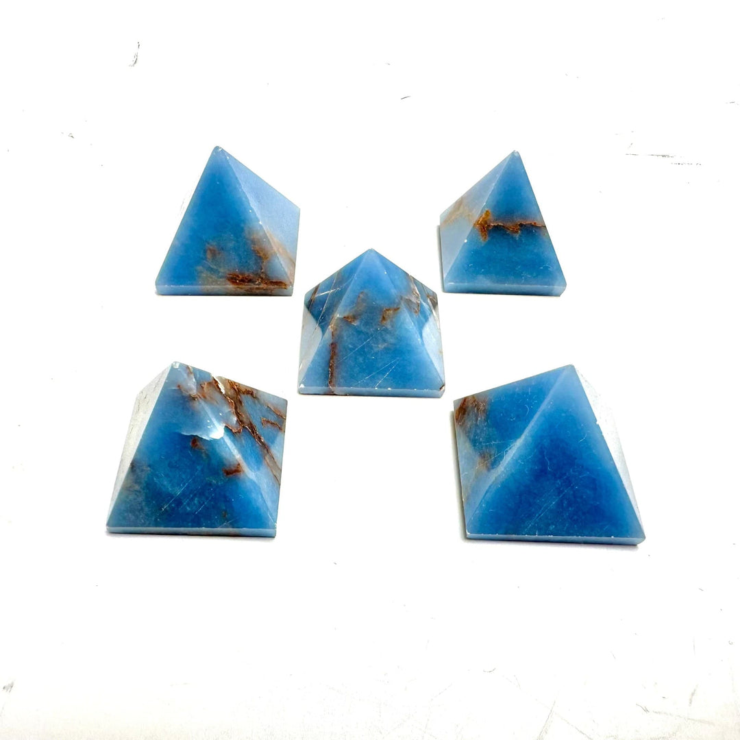 Angelite Pyramid 1 to 1.25 inch | The Harmony Store Crystal Pyramid