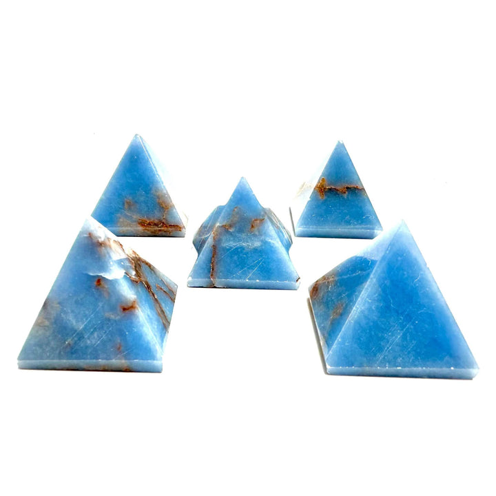 Angelite Pyramid 1 to 1.25 inch | The Harmony Store Crystal Pyramid