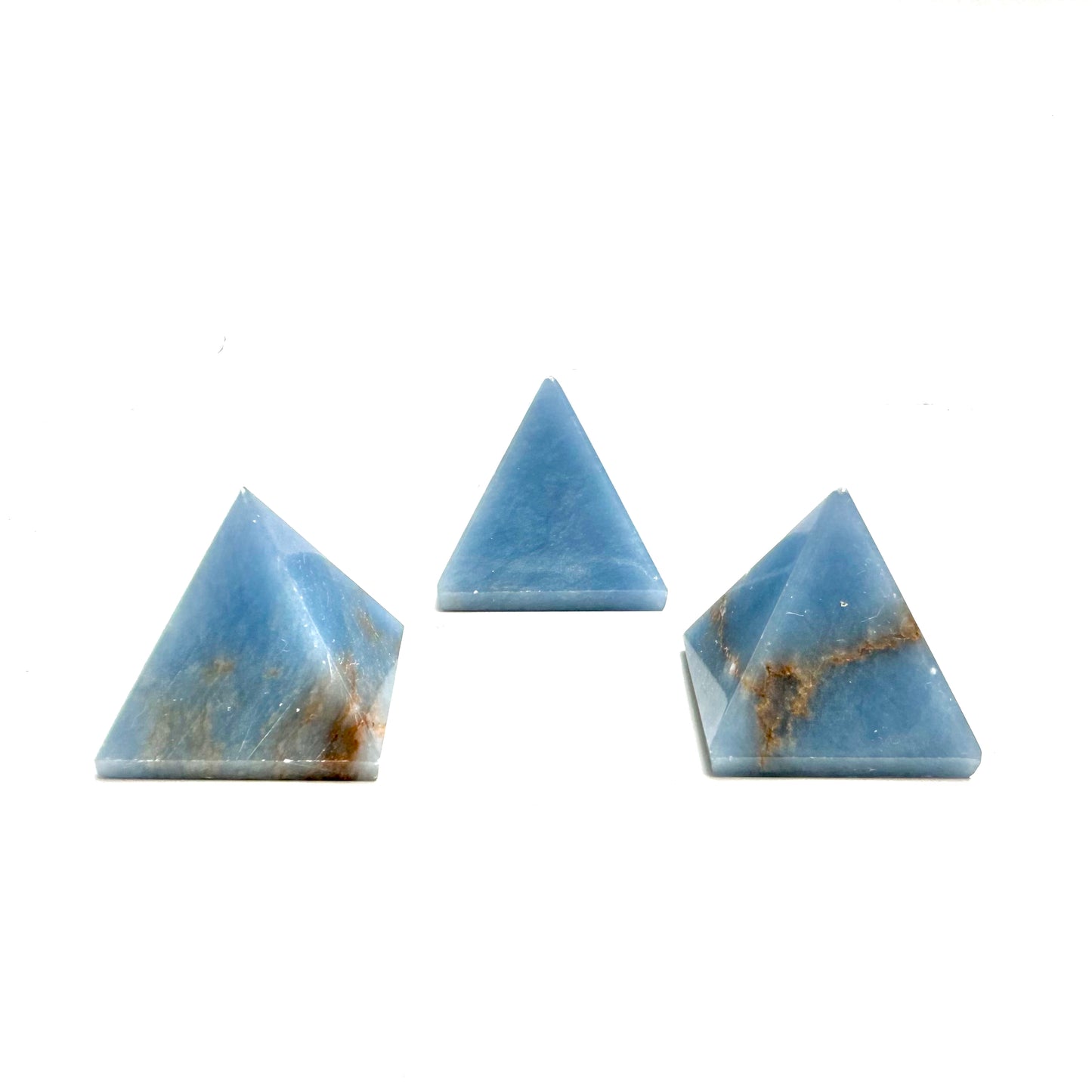 Angelite Pyramid: 1-1.25" - The Harmony Store