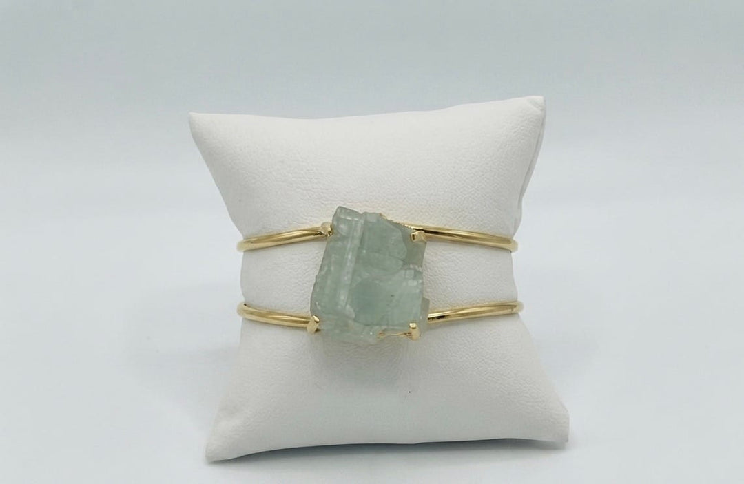 Aquamarine Cluster Arc Bracelet | The Harmony Store Bracelet