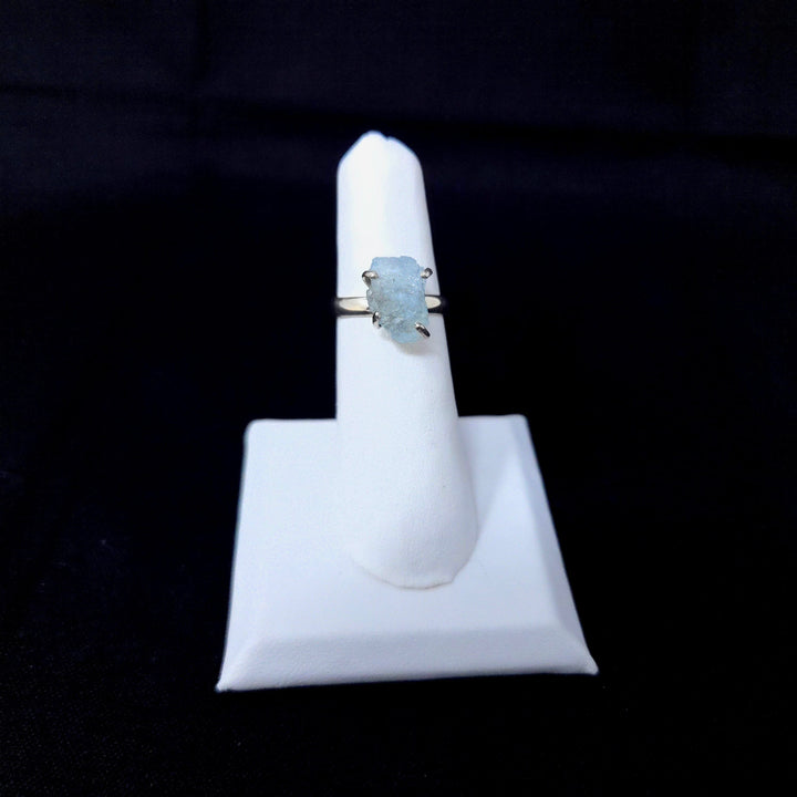 Aquamarine Rough Large 925 Ring | The Harmony Store Rough Large