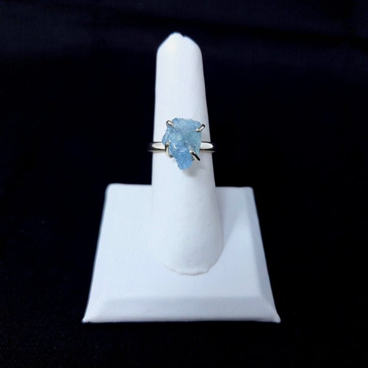 Aquamarine Rough Large 925 Ring | The Harmony Store Rough Large