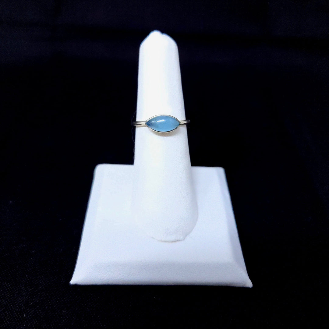 Aquamarine Smooth 925 Silver Ring | The Harmony Store Ring