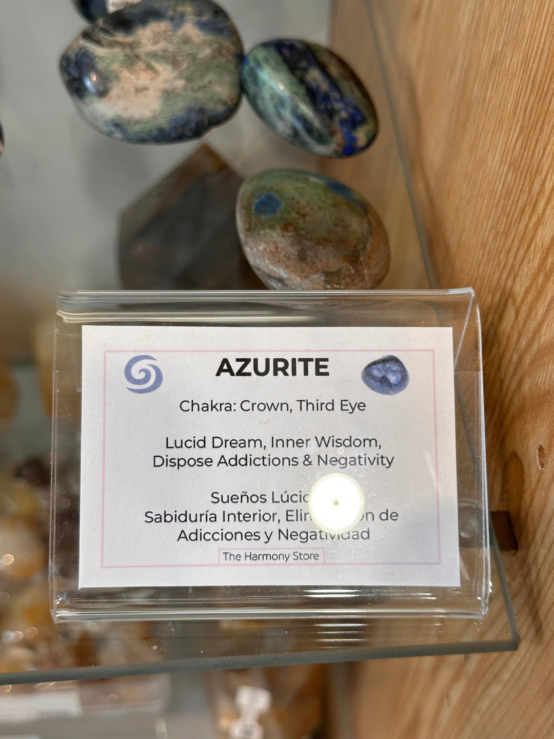Azurite Palm Stone | The Harmony Store Palm