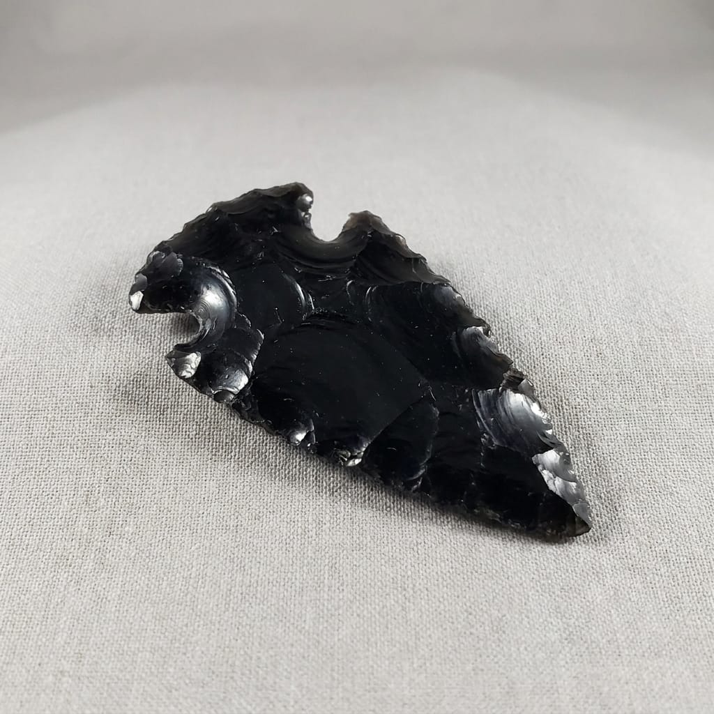 Black Obsidian Arrowhead | Protection Stone Crystal Carving