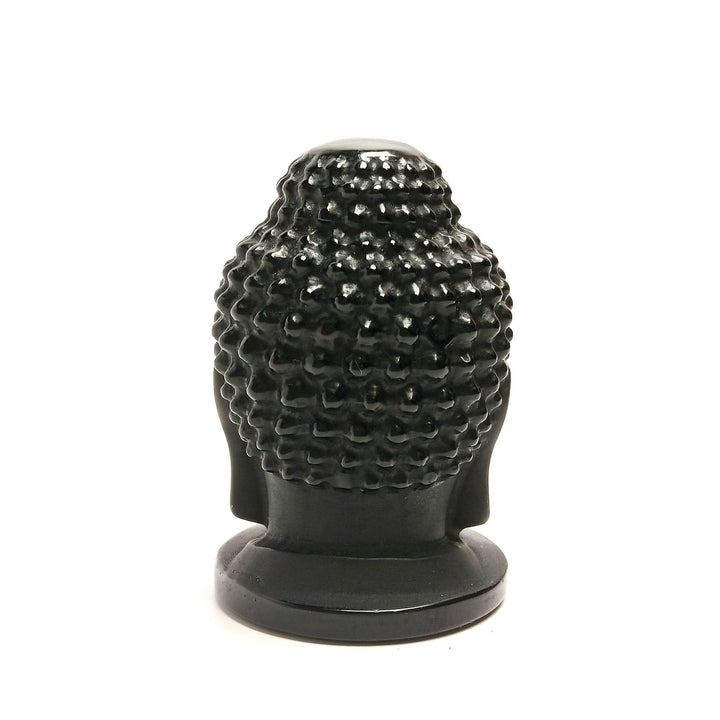Black Obsidian Buddha Head | The Harmony Store Statue
