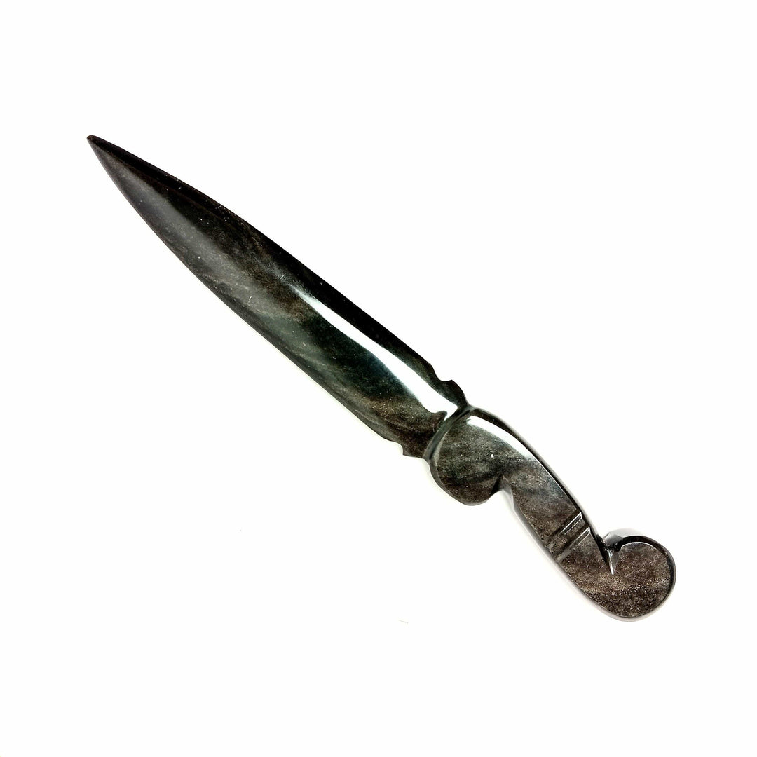 Black Obsidian Dagger | The Harmony Store Carving