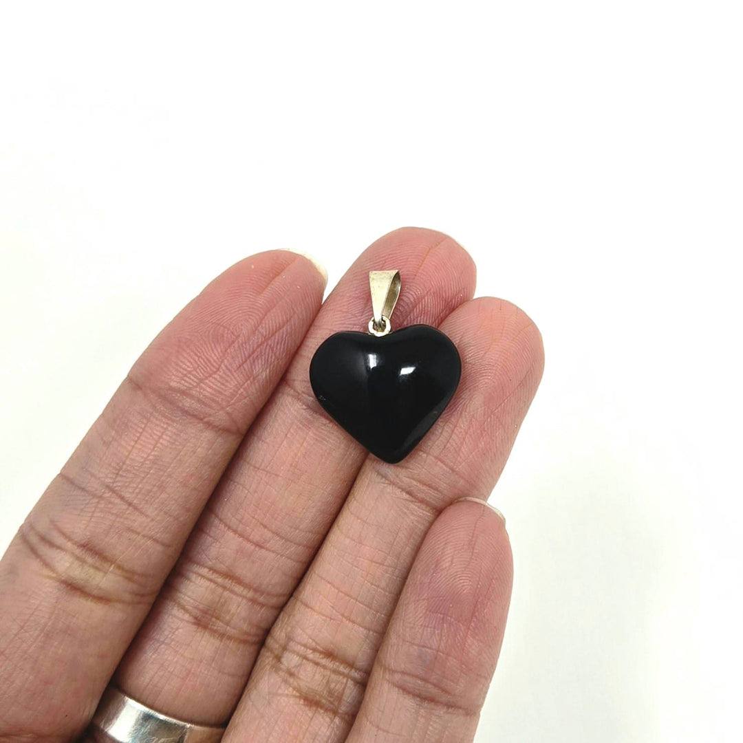 Black Obsidian Heart Pendant (Brazil) | The Harmony Store Pendant