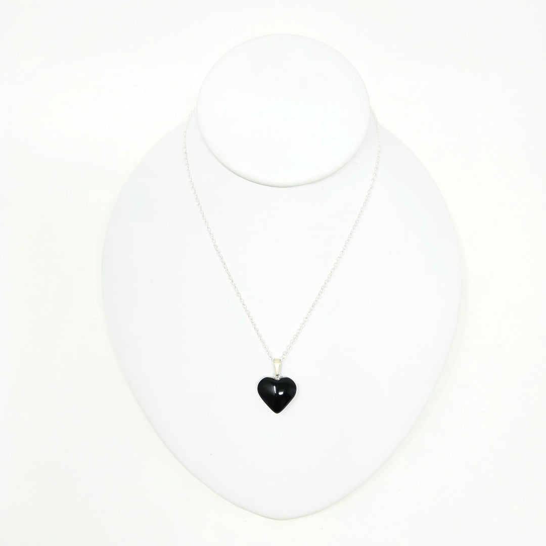 Black Obsidian Heart Pendant (Brazil) | The Harmony Store Pendant