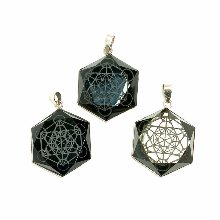 Black Obsidian Metatron Pendant | The Harmony Store Pendant