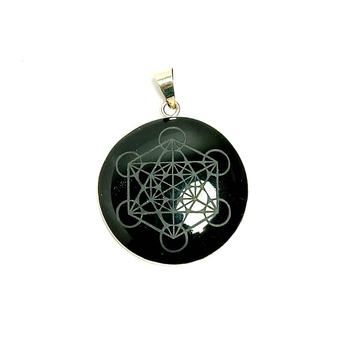 Black Obsidian Metatron Pendant | The Harmony Store Pendant