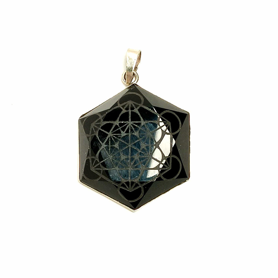 Black Obsidian Metatron Pendant | The Harmony Store Pendant