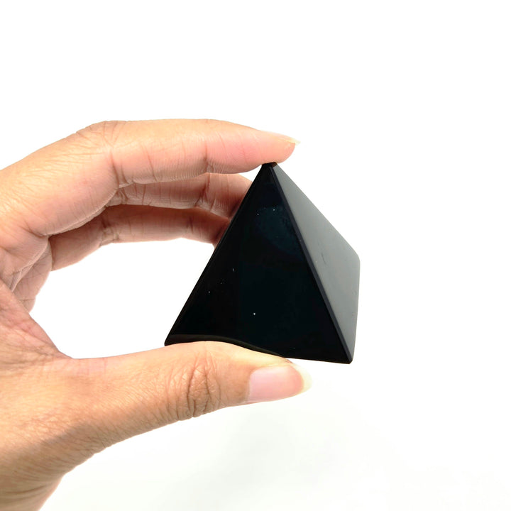 Black Obsidian Pyramid 2-Inch | Harmony Store Pyramid