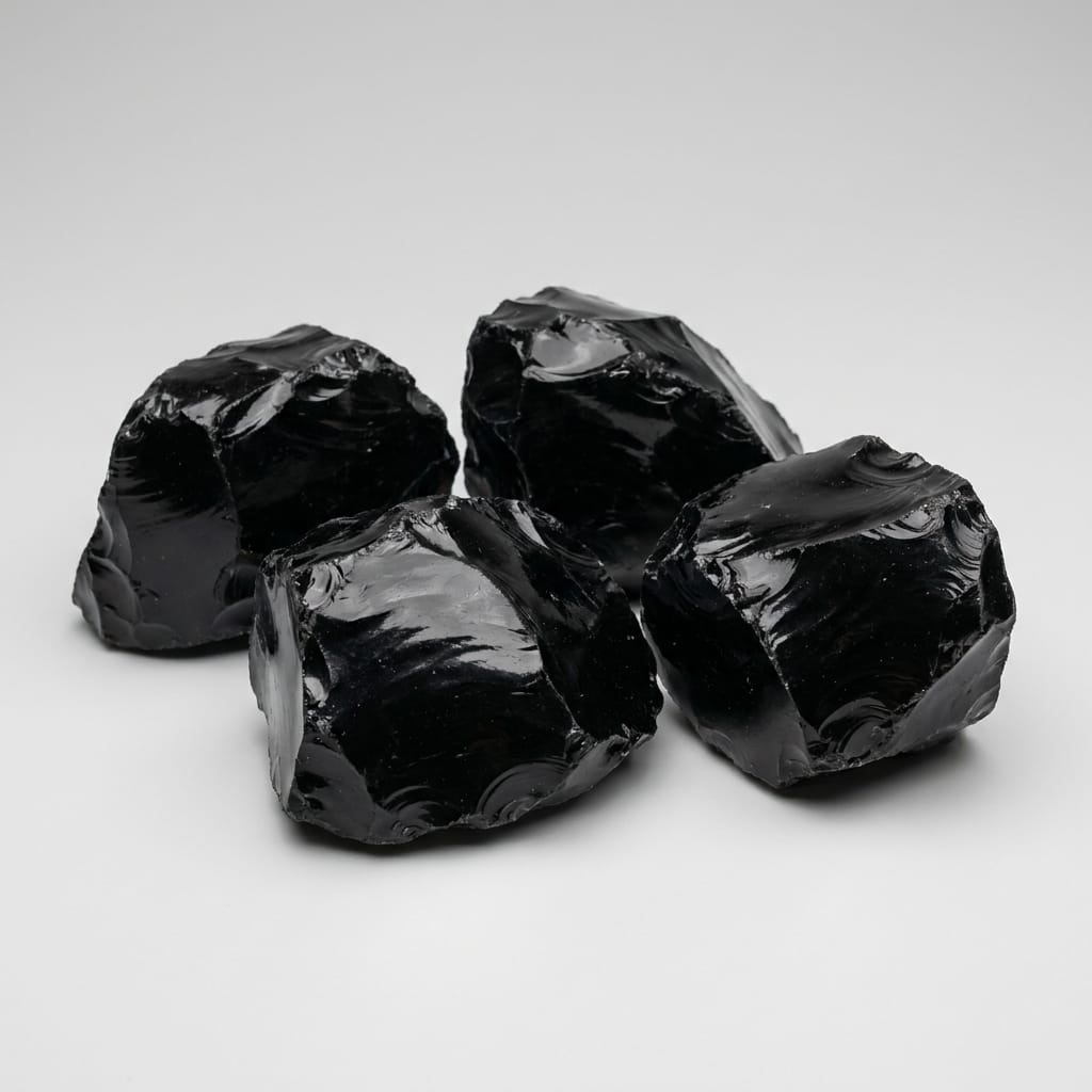 Black Obsidian Rough Large | Statement Specimen Raw Crystal