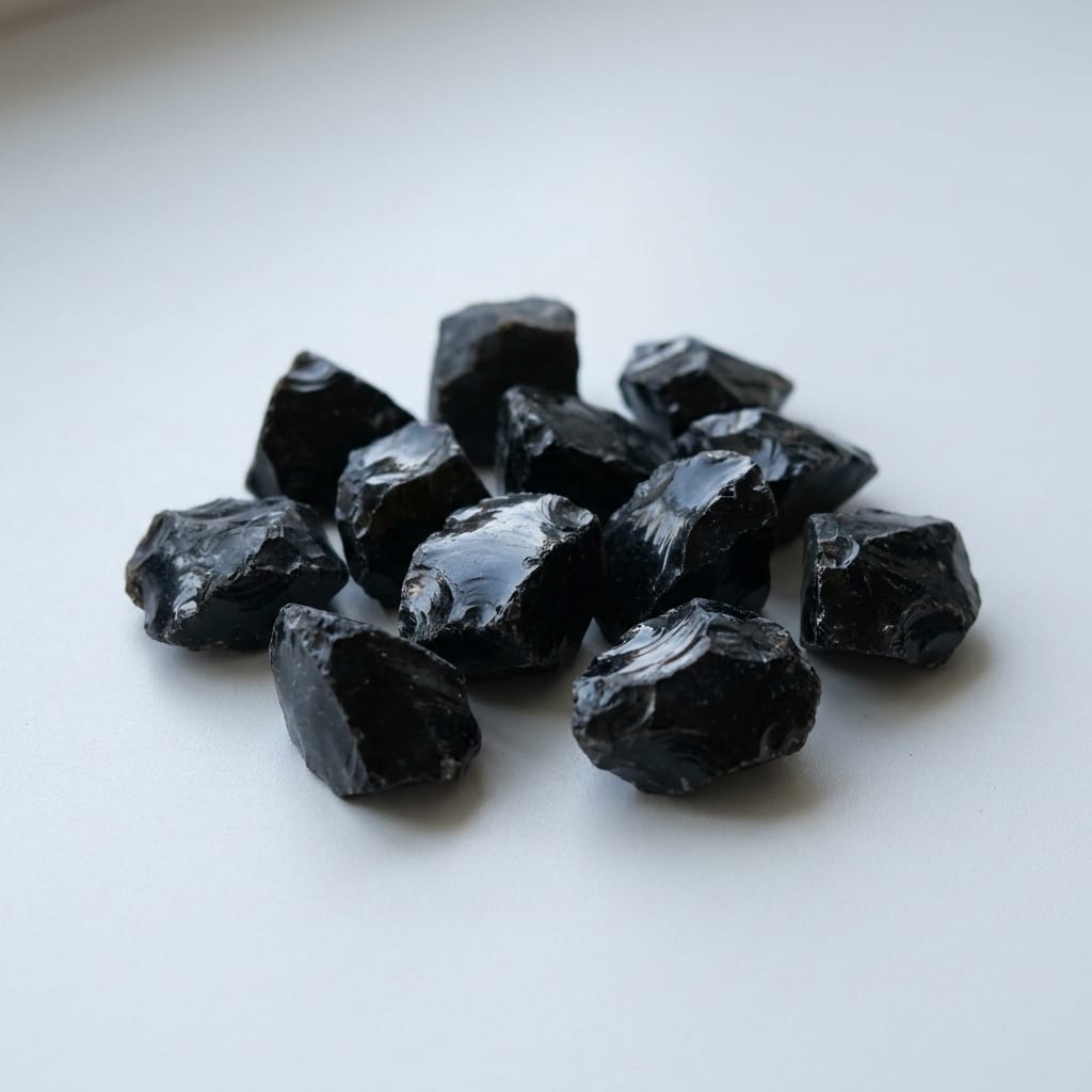 Black Obsidian Rough Small | Pocket Stone Raw Crystal