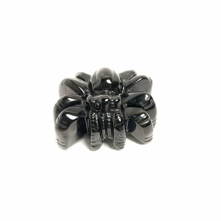 Black Obsidian Spider 2.5-Inch | The Harmony Store Carving