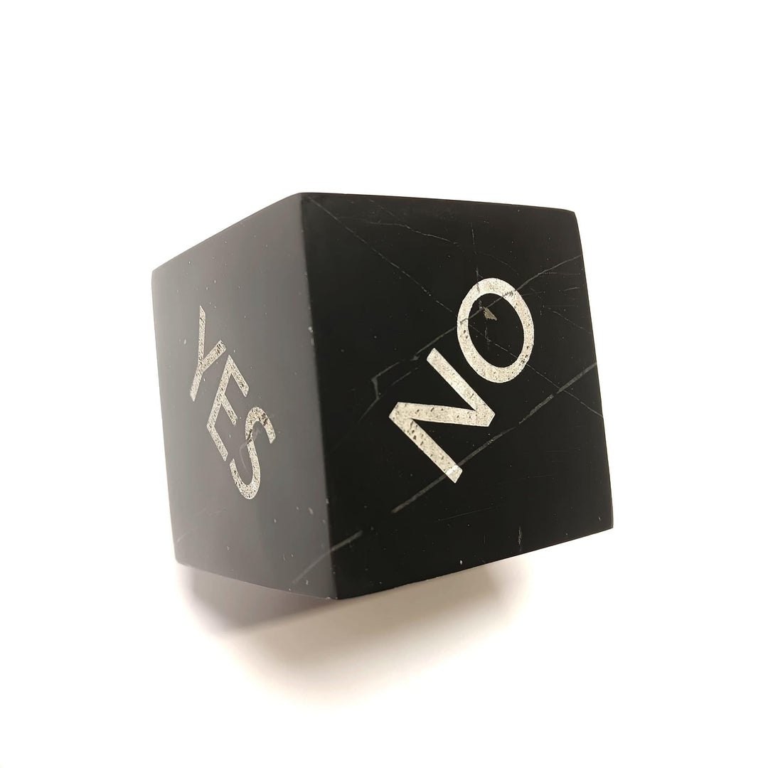 Black Onyx Spinning Cube | The Harmony Store Home Decor