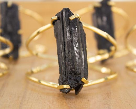 Black Tourmaline Arc Bracelet | The Harmony Store Bracelet