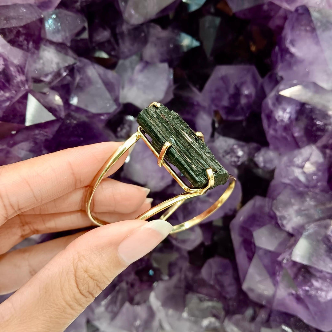 Black Tourmaline Arc Bracelet | The Harmony Store Bracelet