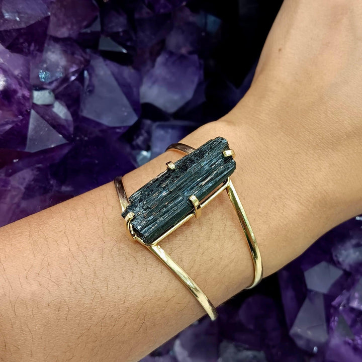 Black Tourmaline Arc Bracelet | The Harmony Store Bracelet