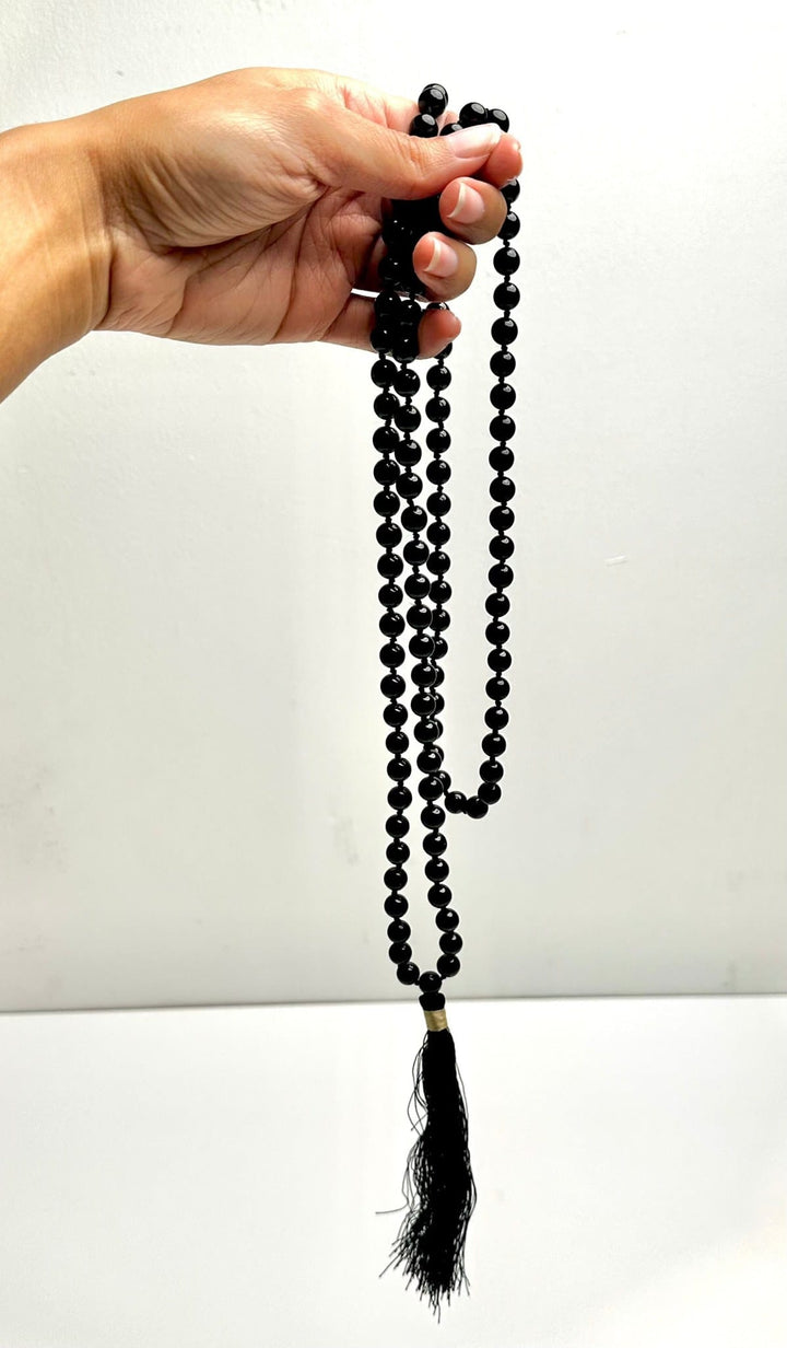 Black Tourmaline Japa Mala | The Harmony Store Necklace