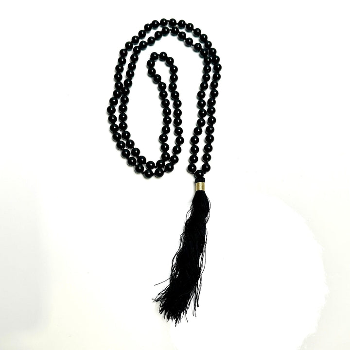 Black Tourmaline Japa Mala | The Harmony Store Necklace