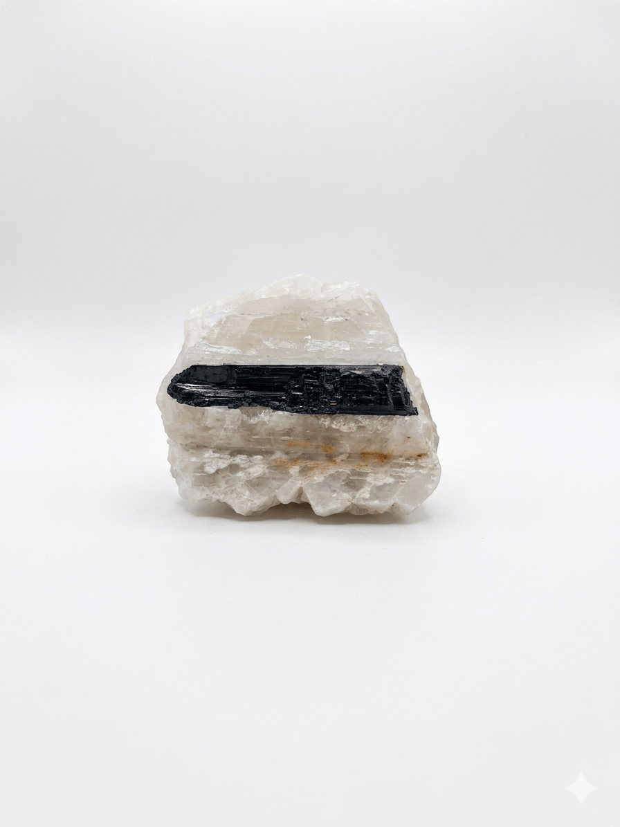 Black Tourmaline on Matrix Rough | The Harmony Store Specimen