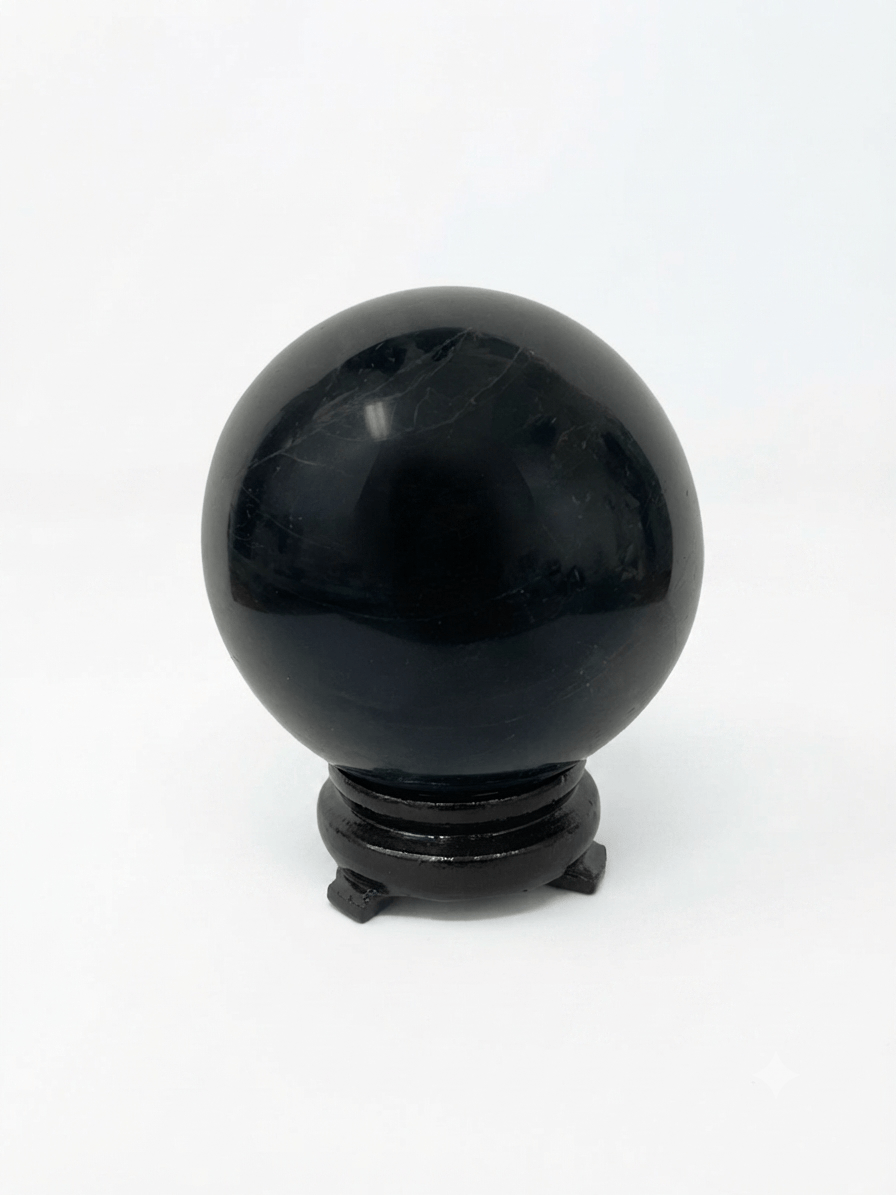 Black Tourmaline Sphere Brazil | The Harmony Store Sphere