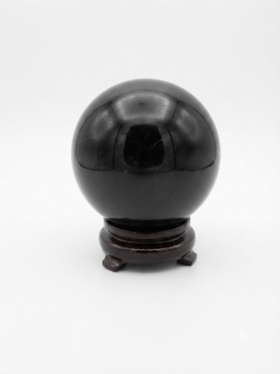 Black Tourmaline Sphere Brazil | The Harmony Store Sphere