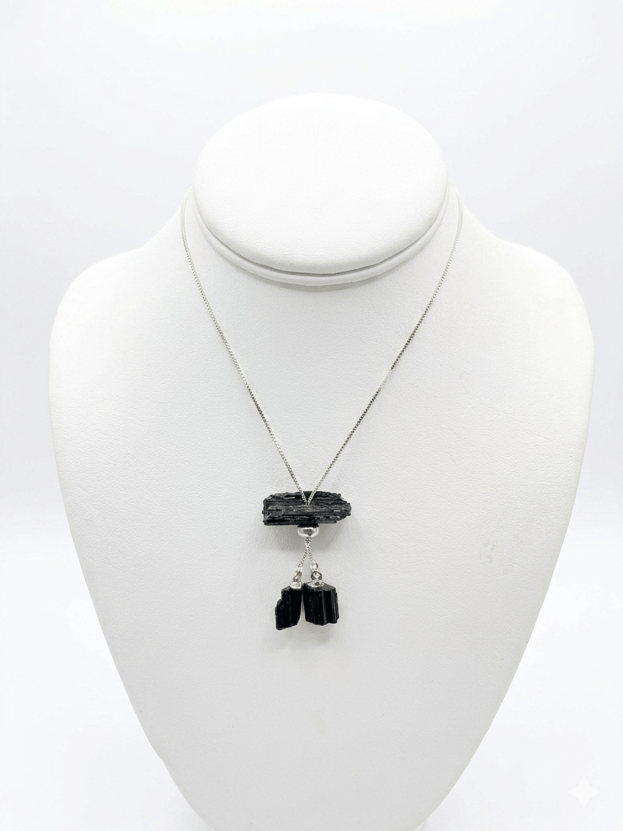 Black Tourmaline Three Piece Necklace | The Harmony Store Necklace