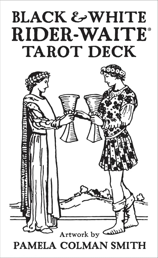 Black &amp; White Rider-Waite Tarot | The Harmony Store Tarot Deck