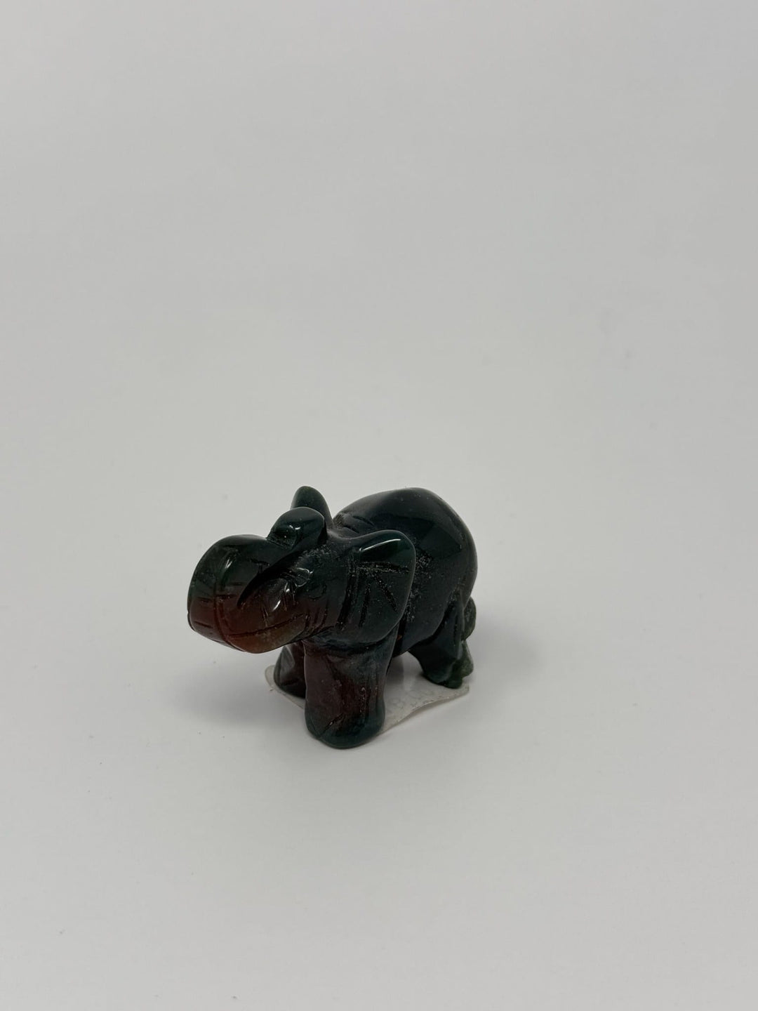 Bloodstone Elephant Figurine 2" | The Harmony Store Crystal Figurine