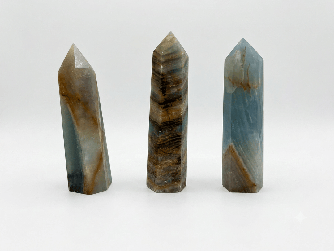 Blue Onyx Crystal Tower | The Harmony Store Tower