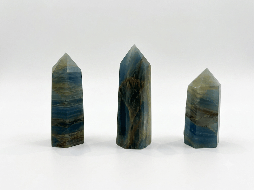 Blue Onyx Crystal Tower | The Harmony Store Tower