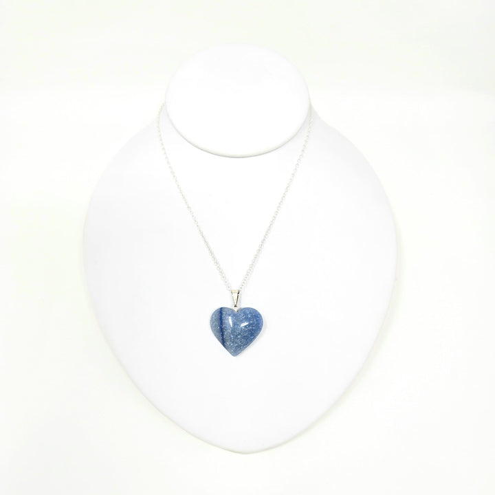 Blue Quartz Heart Pendant 25mm | The Harmony Store Pendant