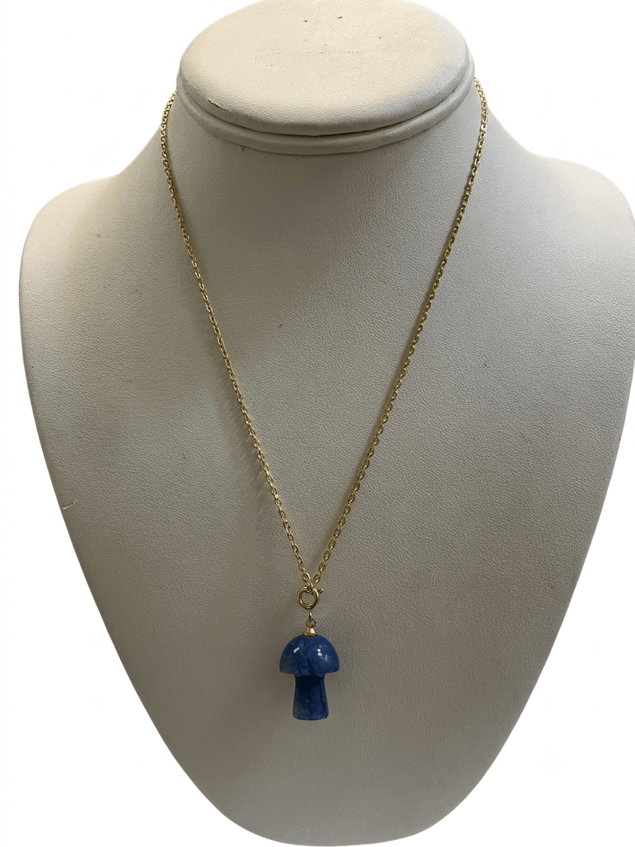 Blue Quartz Mushroom Pendant | The Harmony Store Pendant